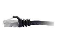 Patch kabel - RJ-45 (M) do RJ-45 (M) - 1 m - STP - CAT 6a - lisovaný, provedení bez hrbolků, licna - černá