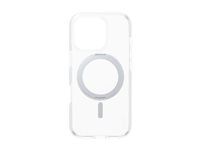PanzerGlass čirý kryt Apple iPhone 16 Pro s šedým MagSafe KickStand 360° otočným stojánkem