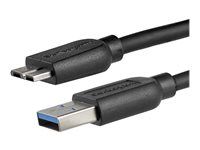 Mobile Charge Sync USB 3.0 Micro B Cable for Smartphones and Tablets (USB3AUB2MS) - Kabel USB - Micro-USB typu B (M) do USB typ A (M) - USB 3.0 - 2 m - lisovaný - černá - pro P/N: BNDTBUSB3142, HBS304A24A, PEXUS313AC2V, PEXUSB311A1E, PEXUSB314A2V2, S251BMU3FP