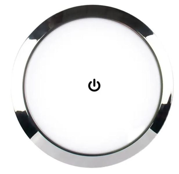 LED podhledové světlo do karavanu s dotykovým vypínačem, 12-24V - 18cm