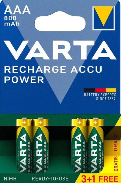 Varta Accu AAA 3+1x R2U 800 mAh