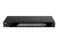 Přepínač - L3 - inteligentní - 24 x 10/100/1000 + 2 x gigabitů SFP + 2 x 10 Gigabit SFP+ - Lze montovat do rozvaděče