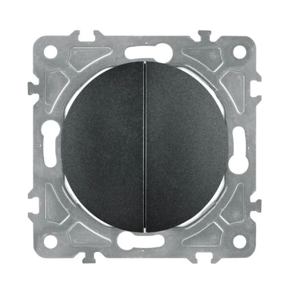 Vypínač ELECTROMALT OVAL OVA1008B černý