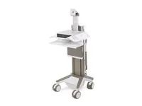 Vozík - Electric Lift - pro LCD displej / PC vybavení - napájeno LiFe, CHE - zdravotní - bílá, teplá šedá - velikost obrazovky: až 27" - 320 Wh - lithium-železo-fosfátové - kompatibilní s TAA