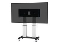 Vozík - motorizovaný - pro plochý panel / AV zařízení - stříbrná - velikost obrazovky: 70"-120"