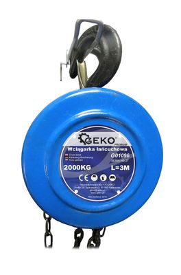 Kladkostroj řetězový 2t 3m GEKO G01096