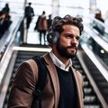LAUDBERG H1B, Bezdrátová bluetooth sluchátka, černá