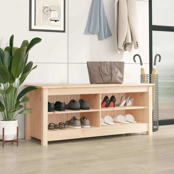 vidaXL Skříňka na boty 110x38x45,5 cm masivní borovice