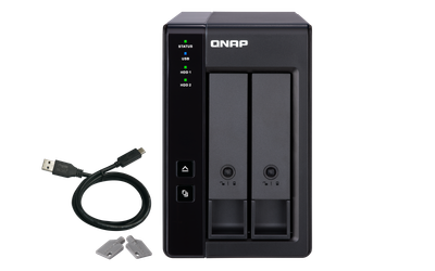 QNAP TR-002 rozšiřovací jednotka pro PC či QNAP NAS (2x SATA / 1x USB 3.1 typu C - Gen 2)