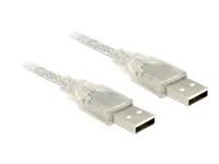 Kabel USB - USB (M) do USB (M) - USB 2.0 - 50 cm - průhledná