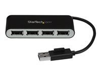 USB Bus Powered - Portable Multi Port USB 2.0 Splitter and Expander Hub - Small Travel USB Hub (ST4200MINI2) - Rozbočovač - 4 x USB 2.0 - desktop