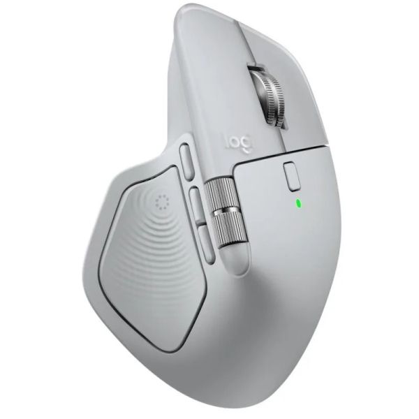 LOGITECH MX Master 4, Bezdrátová myš, světle šedá
