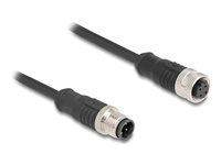 M12 Cable D-coded 4 pin male to female P