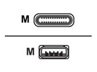 Kabel USB - USB typ A (M) do USB-C (M) - USB 3.0 - 1.15 m
