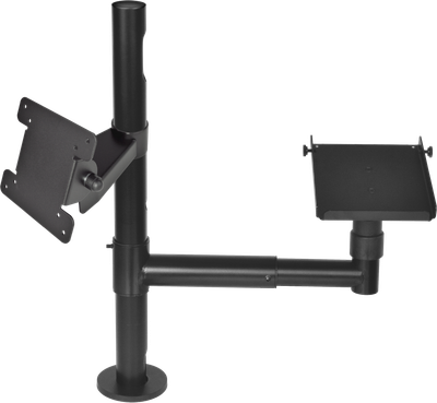 Virtuos Pole - Sestava - stojan 500 mm s prodluž. ramenem a držáky VESA a pokladní tiskárny