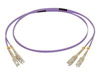 Purple - Patch kabel - SC několik režimů (M) do SC několik režimů (M) - 10 m - 10 m - optické vlákno - duplex - 50 / 125 mikron - OM4 - purpurová