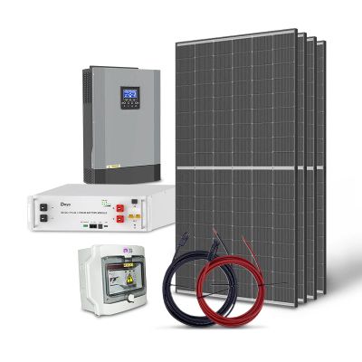 TRINA 1820Wp ostrovní solární sada, LiFePO4 51,2V 100Ah DEYE, měnič 48V/230VAC 5500W