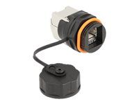 Sítový adaptér - RJ-45 (F) do LSA - STP - CAT 6a - černá, červená