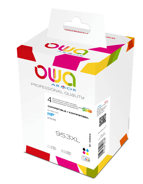 OWA ARMOR ink sada kompatibilní s HP L0S70AE/F6U16-18AE, CMYK