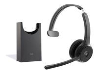 Cisco Headset 721 – Náhlavní souprava – náhlavní – Bluetooth – bezdrátová – uhlíková černá – Cisco Webex Certified