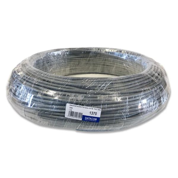 DATACOM FTP Cat5e PVC kabel 100m (lanko) šedý