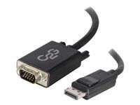 C2G 6ft DisplayPort to VGA Adapter Cable - M/M - Kabel DisplayPort - DisplayPort (M) do HD-15 (VGA) (M) - 1.83 m - cerná
