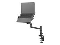 Montážní sada (kloubové rameno) - plný pohyb - pro notebook (počítač) - ocel - černá - velikost obrazovky: 11.6"-17.3" - upevnitelné na stůl