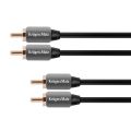 Kabel 2x Cinch konektor/2x Cinch konektor 3m KRUGER & MATZ KM0306