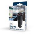 GEMBIRD Car Charger, Nabíječka 2xUSB, 36W