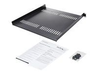 1U Network Rack Shelf (CABSHELF116V) - Police skříně - černá - 1U - 16" - pro P/N: CABSHELF116