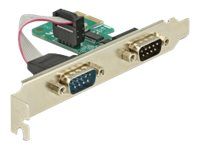 Sériový adaptér - PCIe 1.1 - RS-232 x 2 - zelená