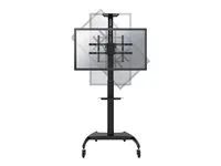 Vozík - pro plochý panel / AV zařízení - černá - velikost obrazovky: 37"-70"