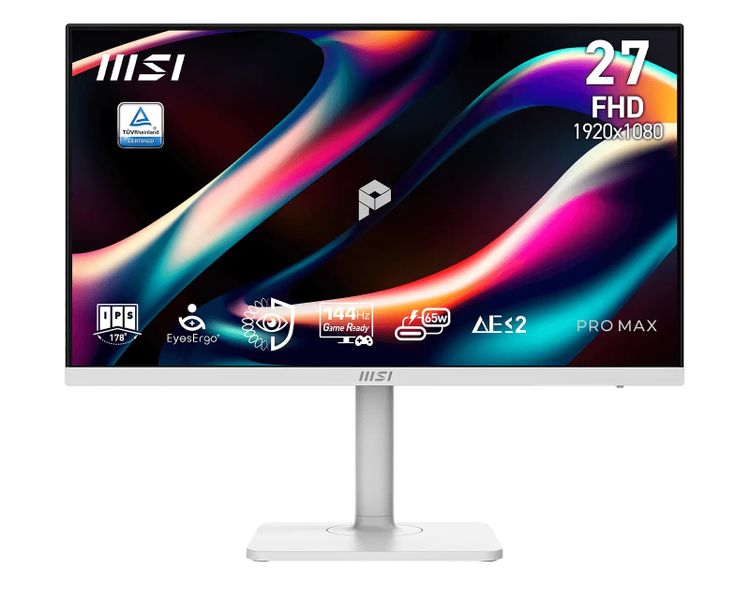 MSI PRO MAX/271PHW E14/27''/IPS/FHD/144Hz/1ms/Biela/3R
