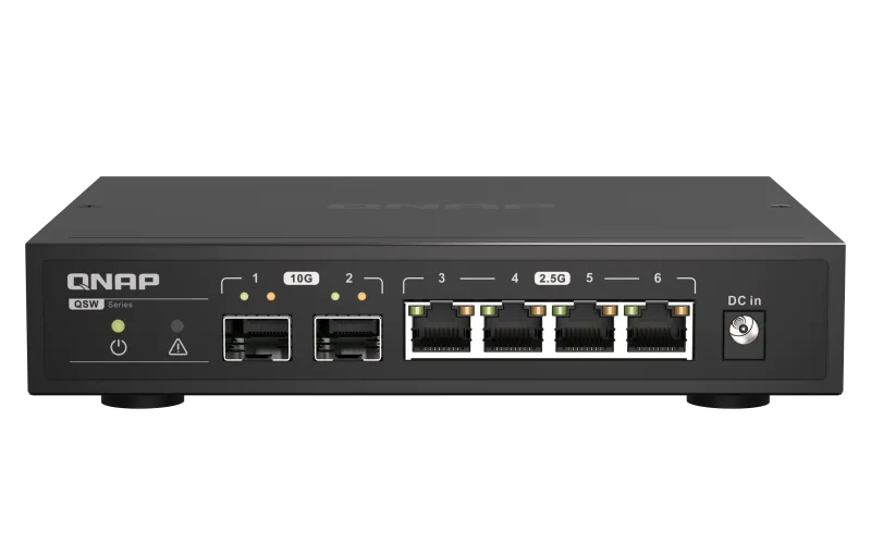 QNAP switch QSW-2104-2S (4x 2,5GbE RJ45 a 2x 10GbE SFP+)