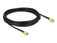 Kabel antény - SMA zástrčka do SMA zástrčka - 5 m - koaxiál - černá