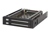 Dual Drive SATA Mobile Rack Enclosure for 3.5 HDD (HSB220SAT25B) - Bay adaptér pro datový sklad - černá