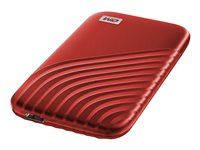 SSD - šifrovaný - 1 TB - externí (přenosný) - USB 3.2 Gen 2 (USB-C konektor) - AES 256 bitů - červená