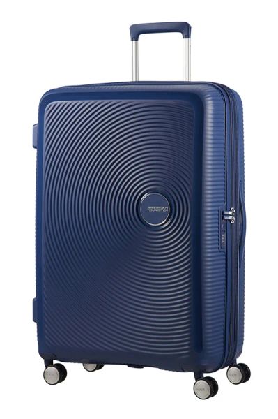American Tourister Soundbox Spinner  Exp. 77 Navy