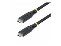 StarTech 3m USB-C Charging Cable, 240W, Silicone Jacket w/Braid - USB kabel - USB-C (M) do USB-C (M) - USB 2.0 - 48 V - 5 A - 3 m - technologie Extended Power Range (EPR), napájení USB (240 W) - cerná
