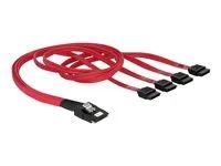 Kabel SATA/SAS - 4 linky - SATA (F) do 36 pinů 4i Mini MultiLane (M) - 50 cm