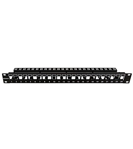 19"patchpanel AMPARO pro 24 keystone SFA/SFB neosazený, 1U