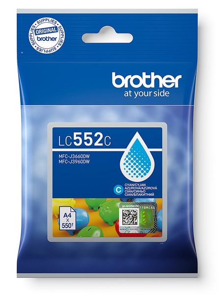 Brother LC-552C - inkoust azurový