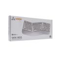 SBOX WK-905-US ERGO, Bezdrátová klávesnice, bílá