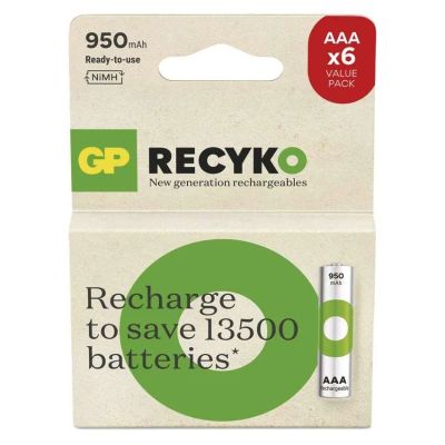 B2511V - GP nabíjecí baterie ReCyko950 AAA 6 ks