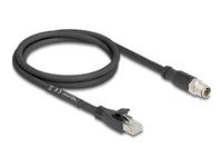 M12 Cable X-coded 8 pin male to RJ45 plu