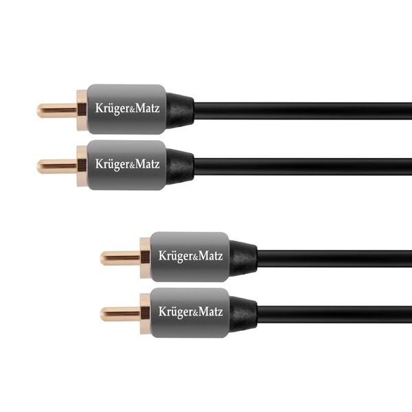 Kabel 2xCinch konektor/2xCinch konektor 1,8m KRUGER & MATZ KM0305