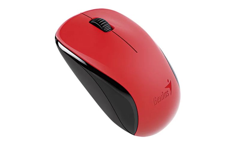 Genius NX-7000/Kancelářská/Optická/1 200 DPI/Bezdrátová USB/Červená