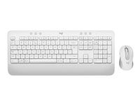 Sada klávesnice a myši - bezdrátový - Bluetooth LE - QWERTY - US mezinárodní - bělavá