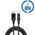 MEGATECH Kabel USB-C/USB-C, 100W, 1m, černý