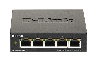 D-Link DGS-1100-05V2 Easy Smart Switch 10/100/1000